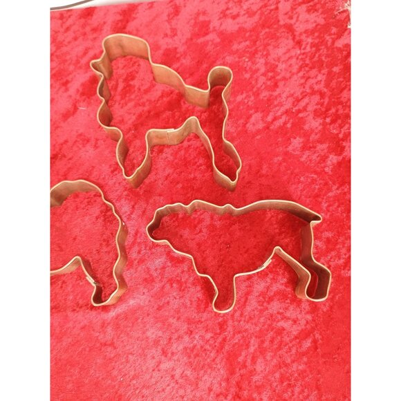 Set Of 5 Vintage Dog-Shaped Metal Cookie Cutters Baking Crafts - Picture 6 of 6